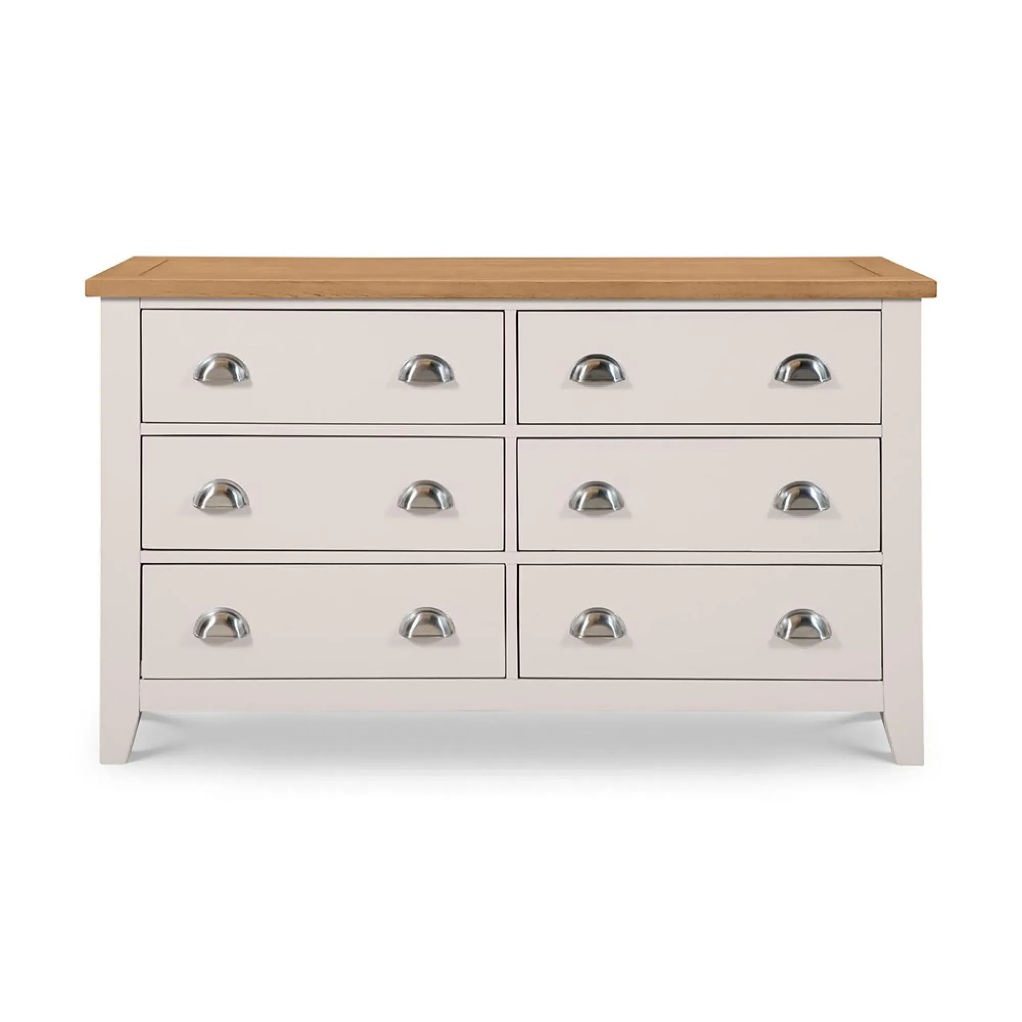 Richmond 6 Drawer Wide Chest - Grey