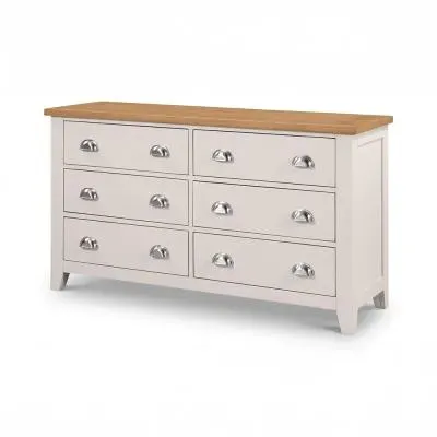 Richmond 6 Drawer Wide Chest - Grey