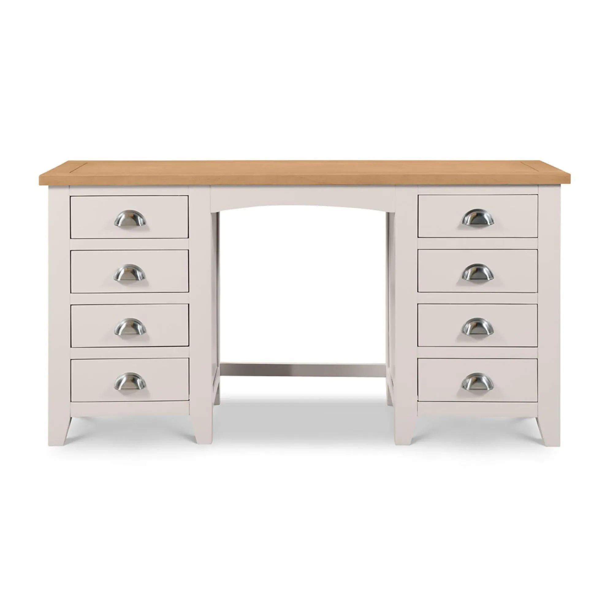 Richmond 8 Drawer Dressing Table - Grey