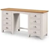 Richmond 8 Drawer Dressing Table - Grey