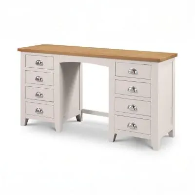 Richmond 8 Drawer Dressing Table - Grey