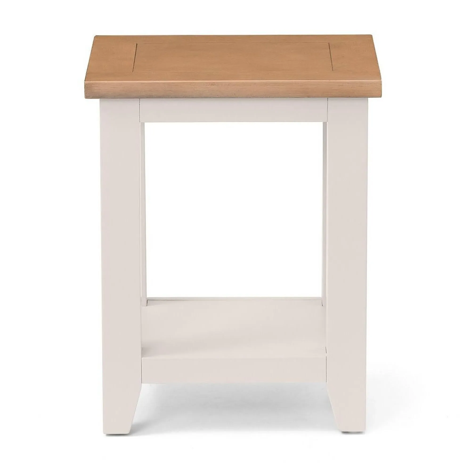 Richmond Lamp Table with Shelf - Grey