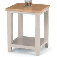 Richmond Lamp Table with Shelf - Grey