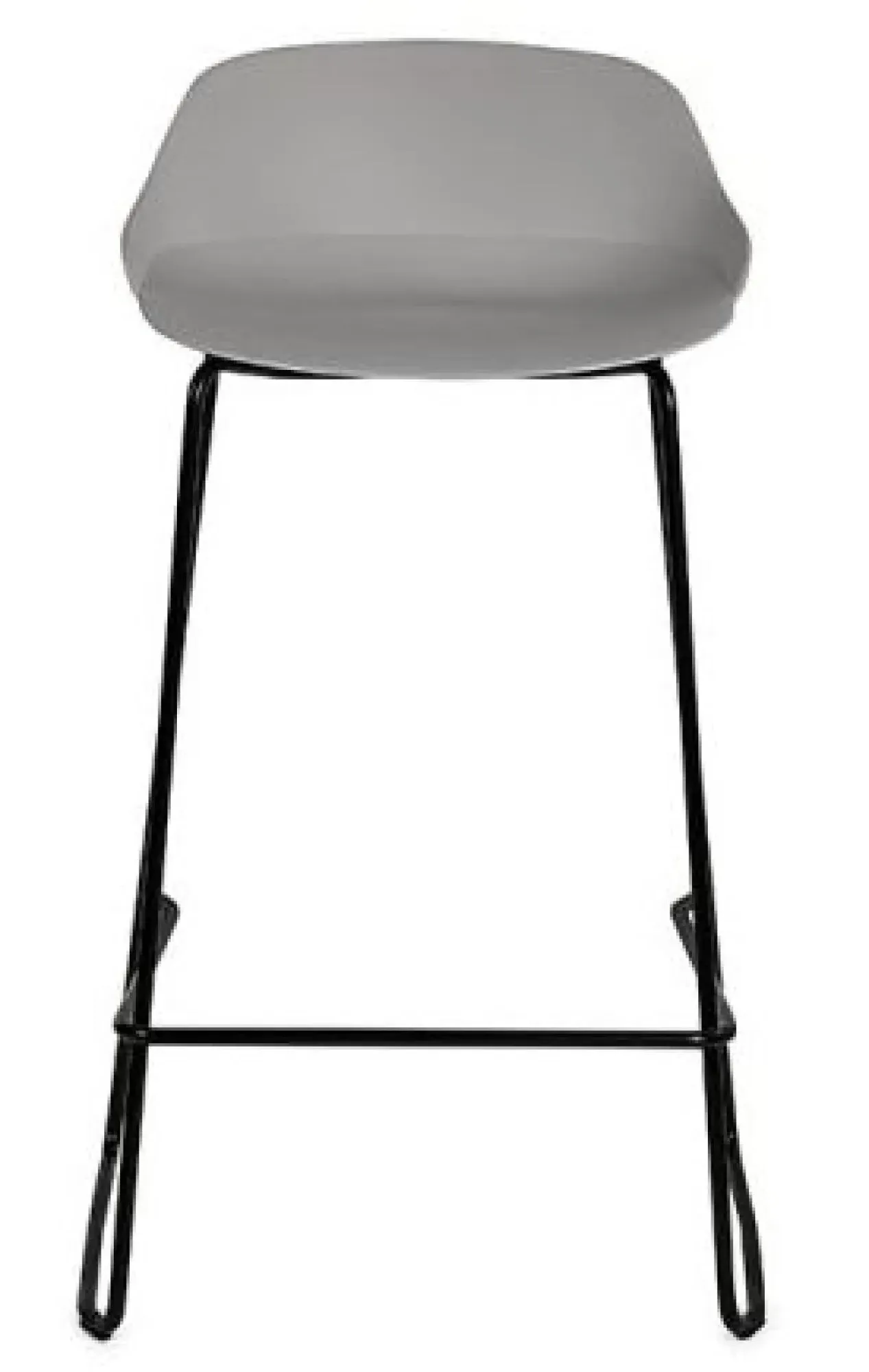 Rocco Barstool Set of 2 - Light Grey, Plastic