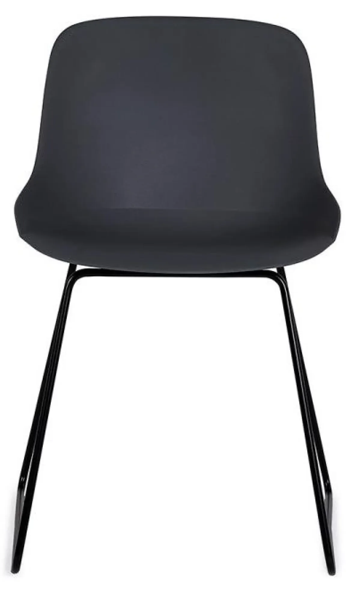 Rocco Dining Chairs Set of 2 - Dark Grey, Plastic