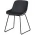 Rocco Dining Chairs Set of 2 - Dark Grey, Plastic