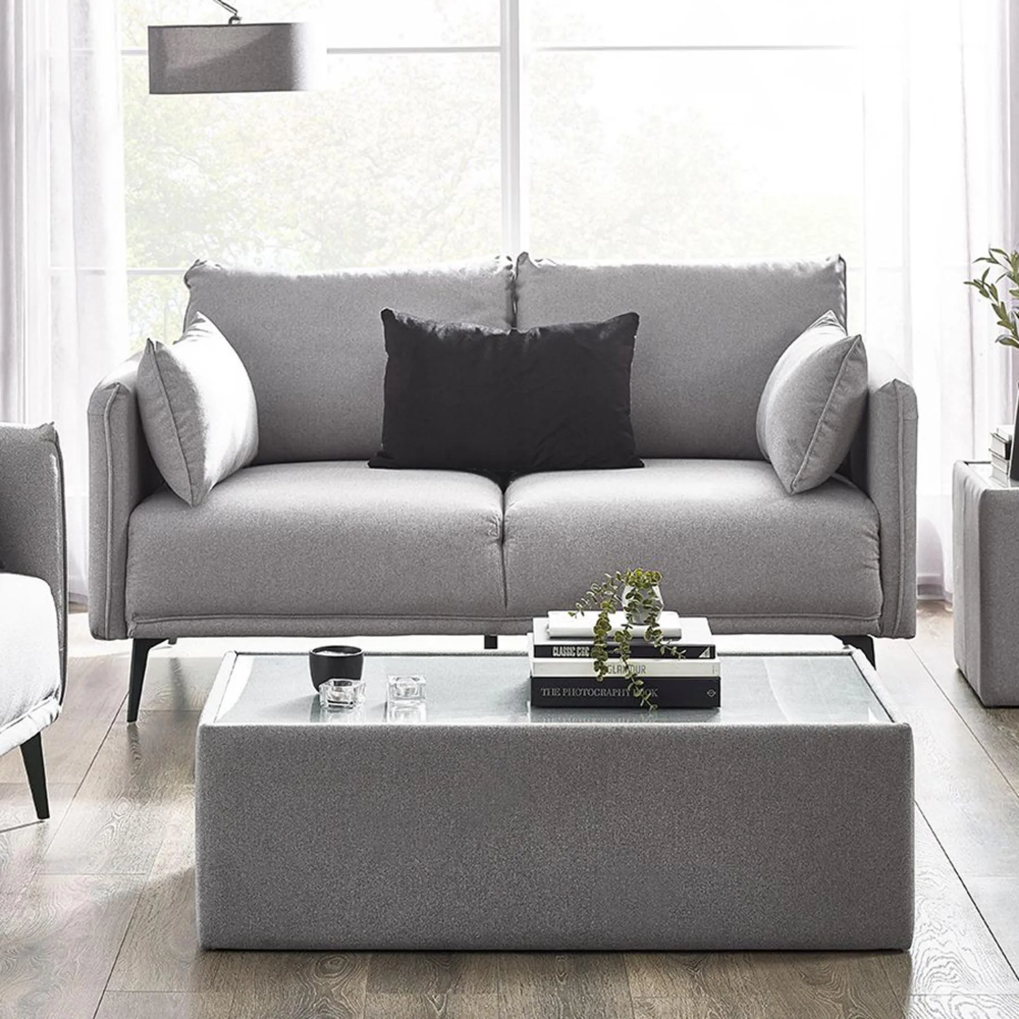 Rohe 110cm Coffee Table - Glass Top