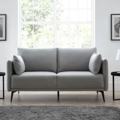 Rohe 2-Seater Sofa - Grey, Fabric