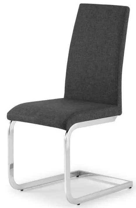 Roma Cantilever Dining Chair Set of 2 - Grey, Linen