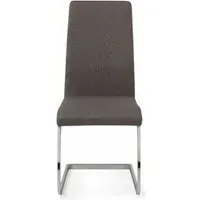 Roma Cantilever Dining Chair Set of 2 - Grey, Linen