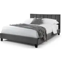 Rosa Bed Frame - Grey, Velvet