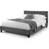 Rosa Bed Frame - Grey, Velvet