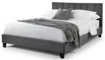 Rosa Bed Frame - Grey, Velvet image