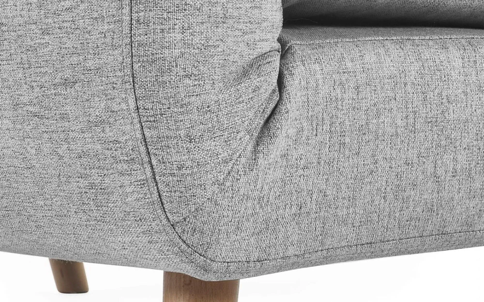 Rowan Click Clack Chair Bed - Grey, Fabric