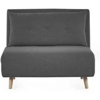 Rowan Click Clack Chair Bed - Mid Grey, Fabric