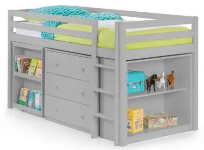Roxy Sleepstation with Bookcase - Grey