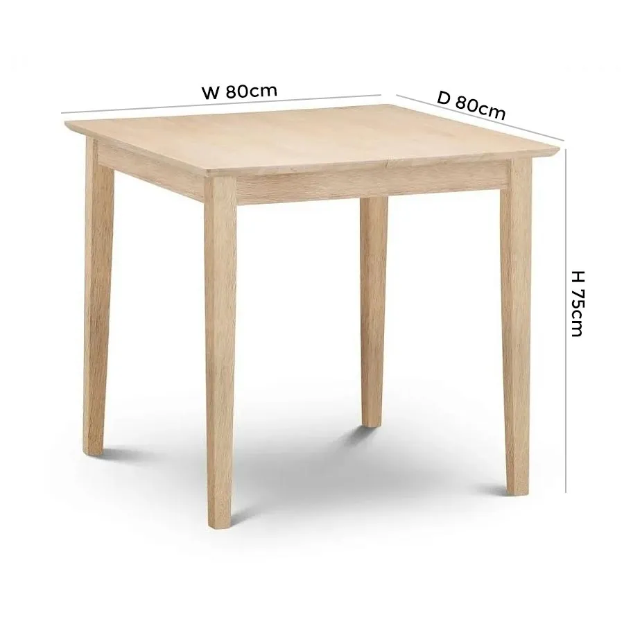 Rufford 2-4 Seater Extendable Dining Table - Oak Effect
