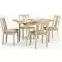Rufford Extendable Dining Set with 4 Chairs - Oak Effect