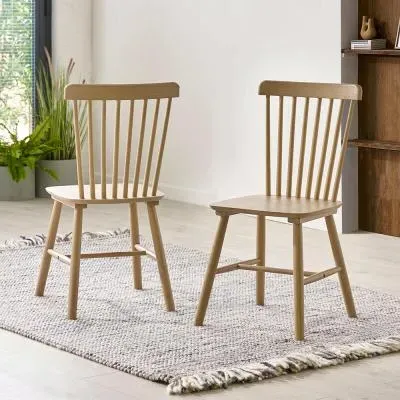 Sakura Dining Chairs Set of 2 - Natural, Oak