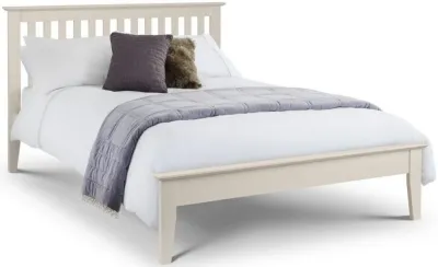 Salerno Shaker Slatted Bed Frame - Ivory image