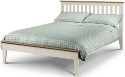 Salerno Slatted Bed Frame - Ivory