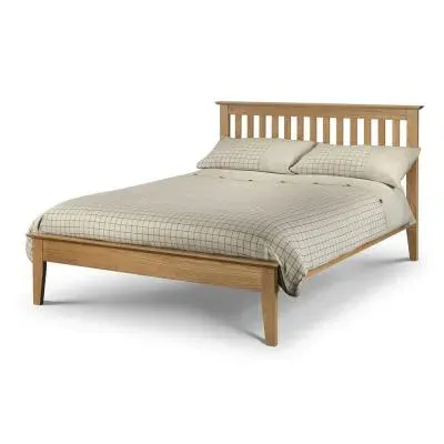 Salerno Slatted Bed Frame - Oak