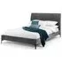 Sanderson Bed Frame - Grey, Velvet