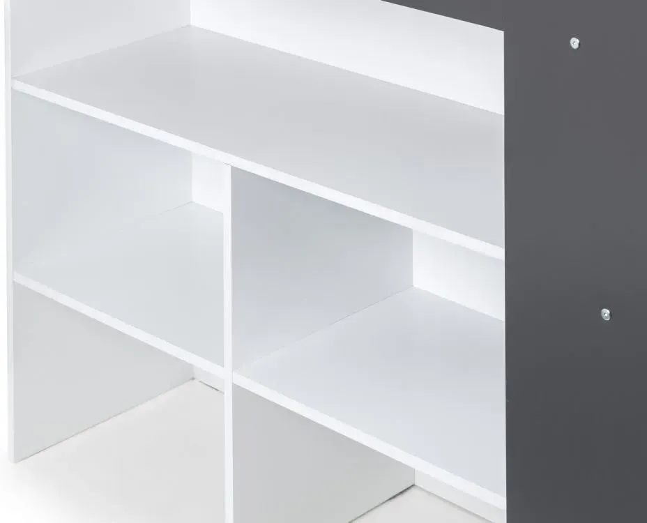 Saturn Midsleeper Bed - White, Grey