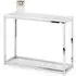Scala 100cm Console Table - White, Marble Effect