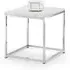 Scala Square Lamp Table - White, Marble Effect
