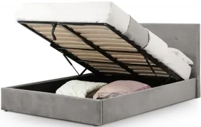 Shoreditch Ottoman Storage Bed - Slate, Velvet