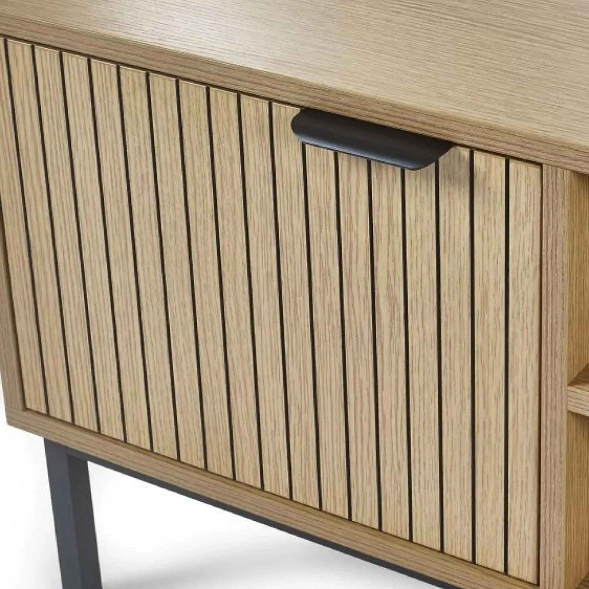 Sia Ribbed 2 Door TV Unit - Oak