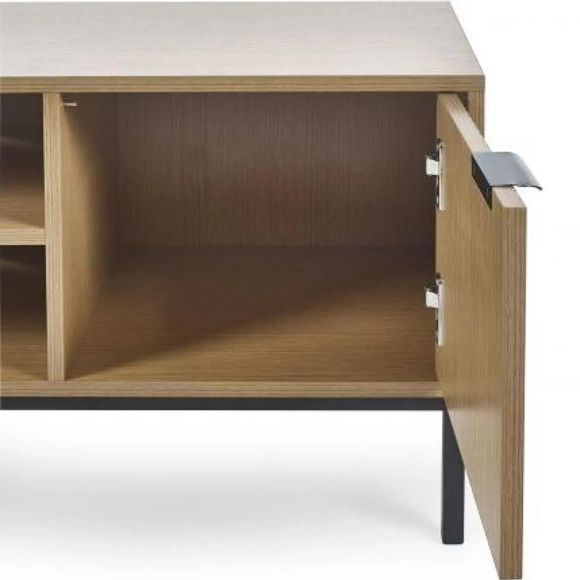 Sia Ribbed 2 Door TV Unit - Oak