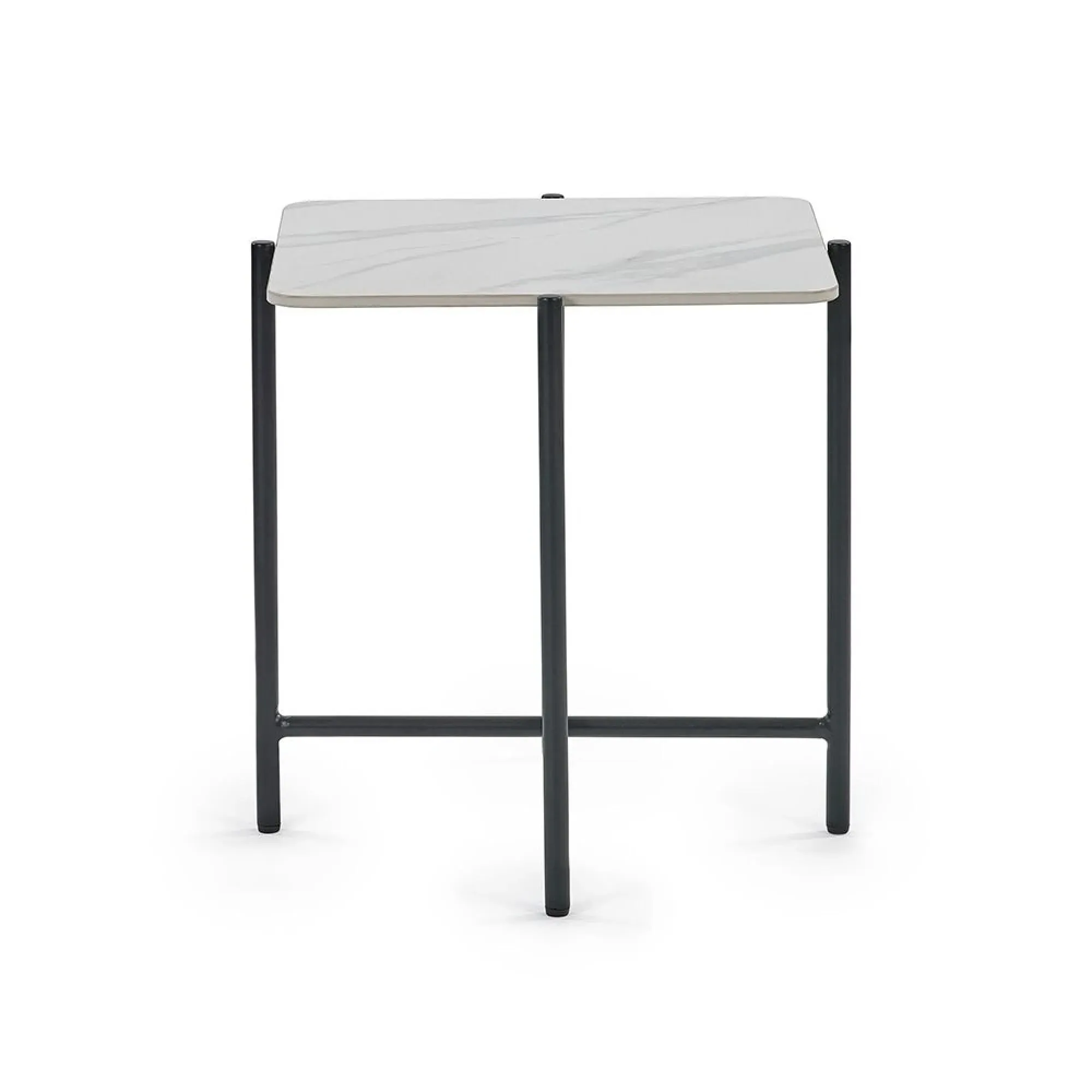 Siena Lamp Table - White, Ceramic