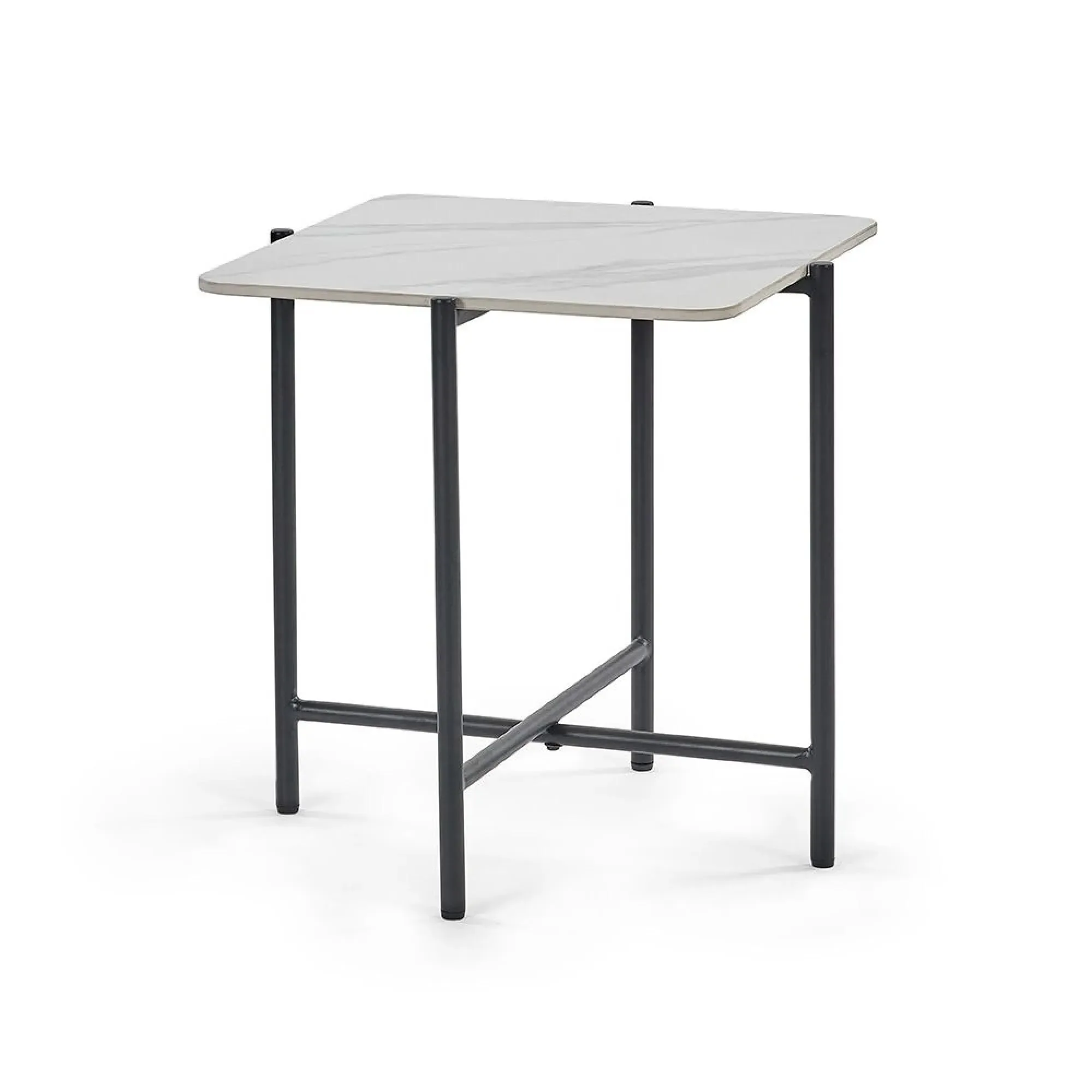 Siena Lamp Table - White, Ceramic