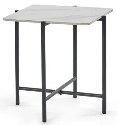 Siena Lamp Table - White, Ceramic image