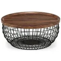 Smithson Round Coffee Table - Walnut