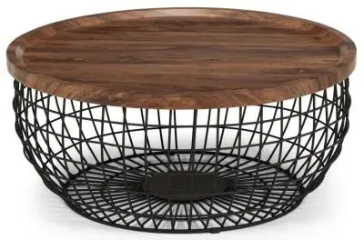 Smithson Round Coffee Table - Walnut image