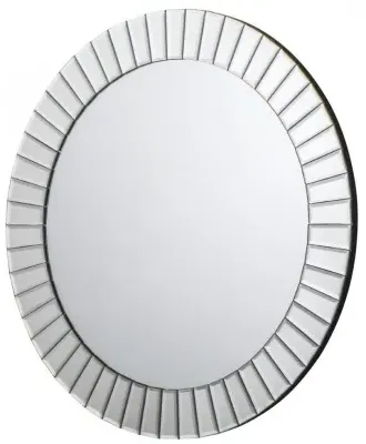 Sonata Round Wall Mirror - Silver image