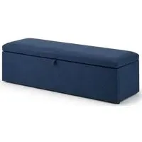 Sorrento Blanket Box - Blue, Fabric