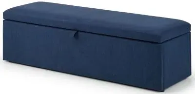 Sorrento Blanket Box - Blue, Fabric image