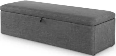 Sorrento Blanket Box - Dark Grey, Fabric