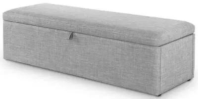 Sorrento Blanket Box - Light Grey, Fabric