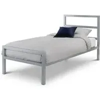 Soto Metal Bed Frame - Silver