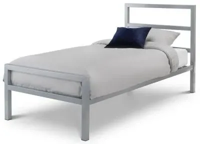 Soto Metal Bed Frame - Silver