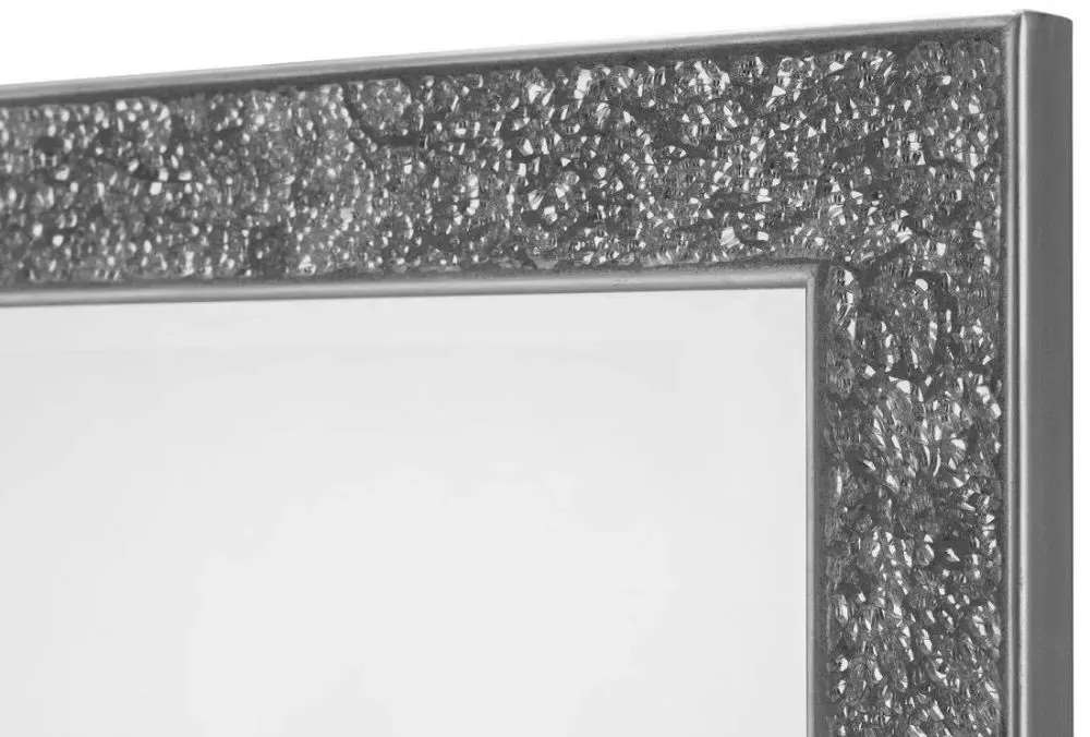Staccato Rectangular Wall Mirror - Silver