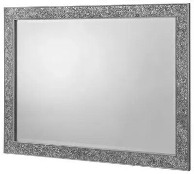 Staccato Rectangular Wall Mirror - Silver