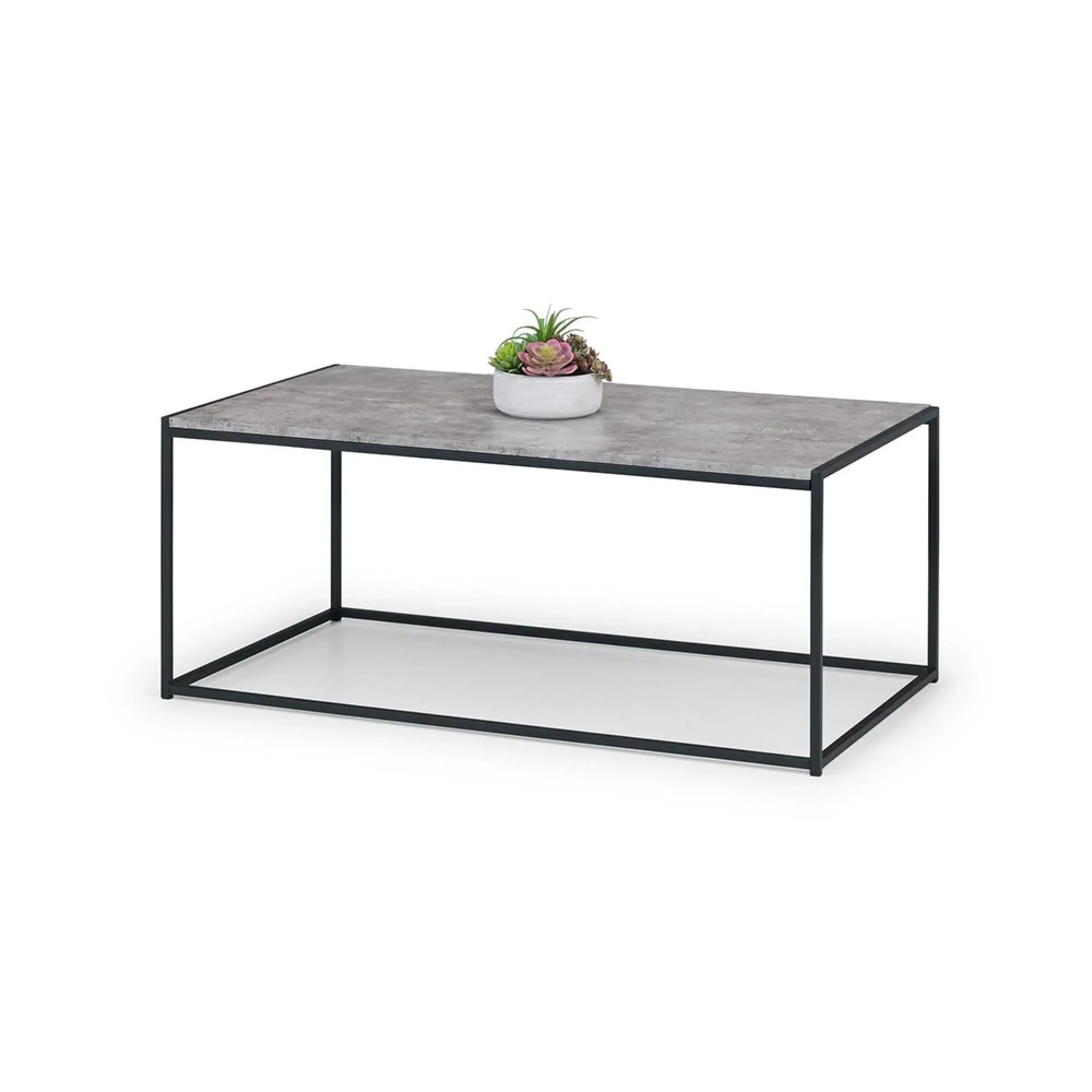 Staten 110cm Coffee Table - Concrete Effect