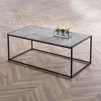 Staten 110cm Coffee Table - Concrete Effect