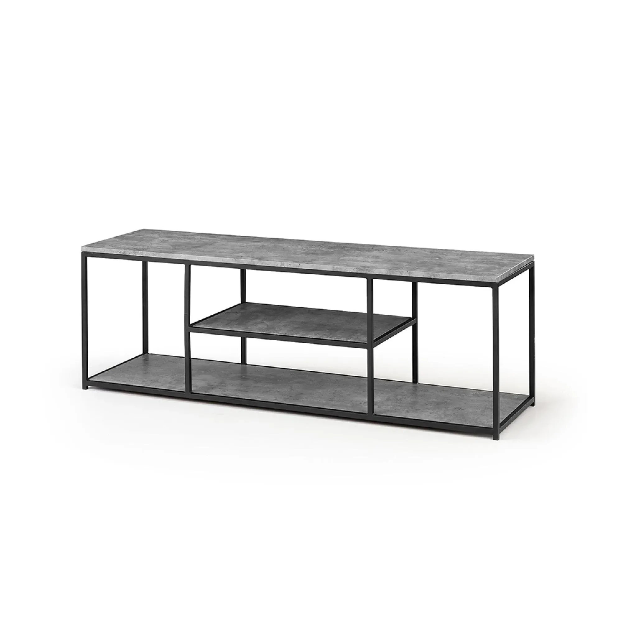 Staten 140cm TV Unit - Concrete Effect